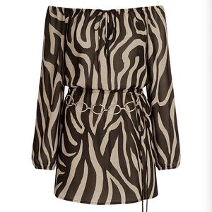 12th Tribe Gina Zebra Mini Dress *size sold out on website!*